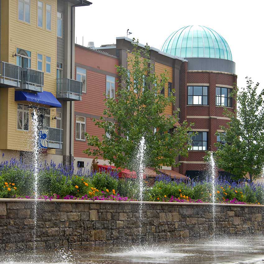 a shopping center