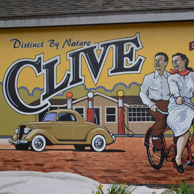 Clive mural