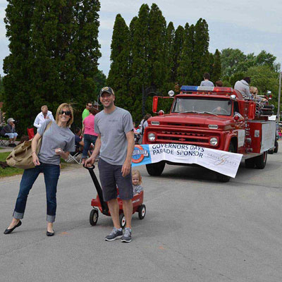 a parade in Grimes