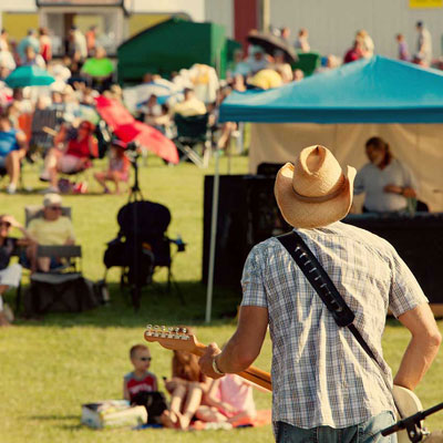 image of an outdoor concert