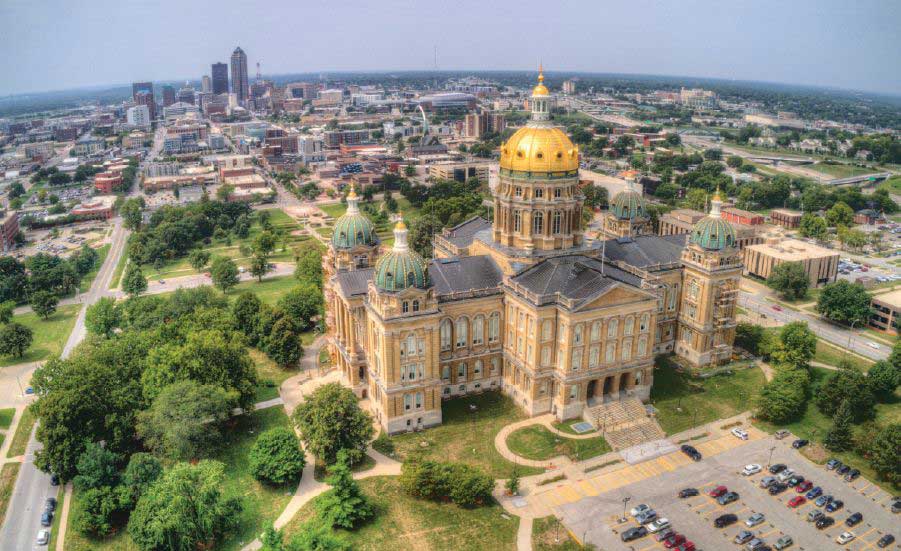 view of the Iowa Capital building