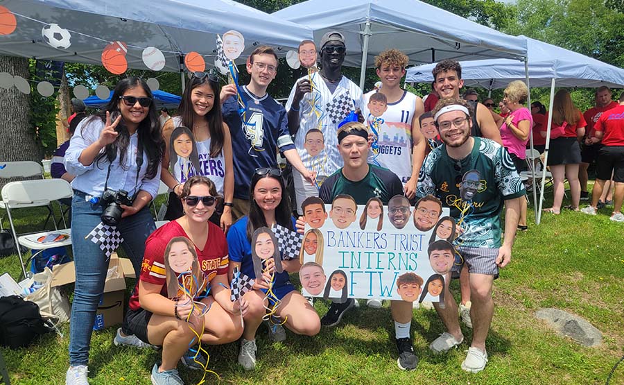 A group of Bankers Trust interns