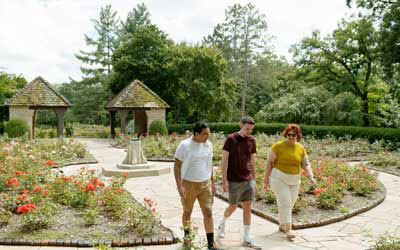 people walking at Greenwood Park