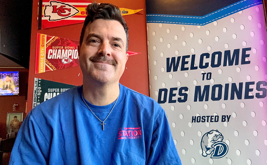 The Station TJ Rushing smiling